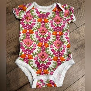 Vera Bradley Pink and Orange Floral Onesie